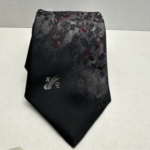Don Loper Mens Polyester Tie DL Logo Beverly Hills Made in USA 57" L 4" W
Swan